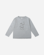 Load image into Gallery viewer, Raw Edge Long Sleeve Tee - Basketball
