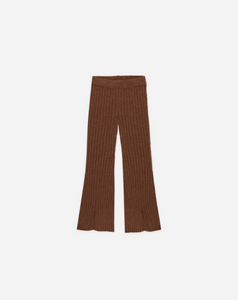 Flare Knit Pant - Brown