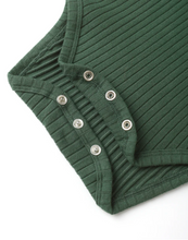 Load image into Gallery viewer, Shoulder Ruffle Bodysuit - Green
