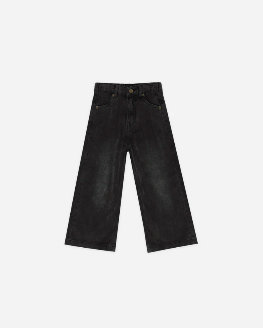 Straight Leg Pant - Washed Black
