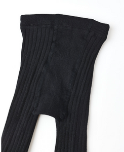 Ribbed Tights - Black