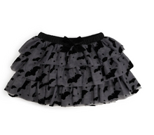 Load image into Gallery viewer, Flocked Bats Halloween Bow Tiered Tutu
