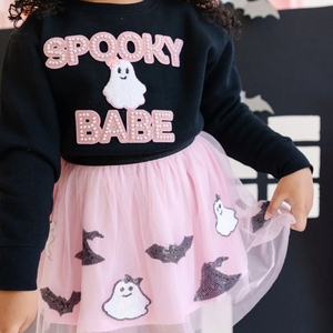 Spooky Babe Sequin Halloween Tutu