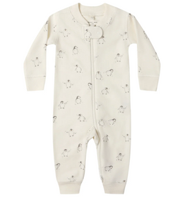 Zip Long Sleeve Sleeper - Penguins