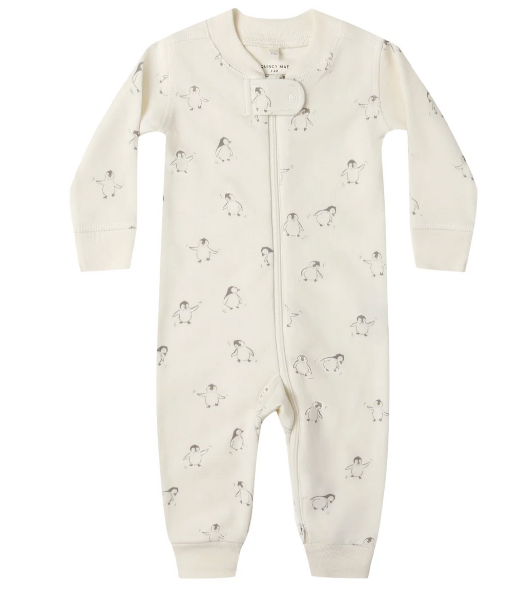 Zip Long Sleeve Sleeper - Penguins