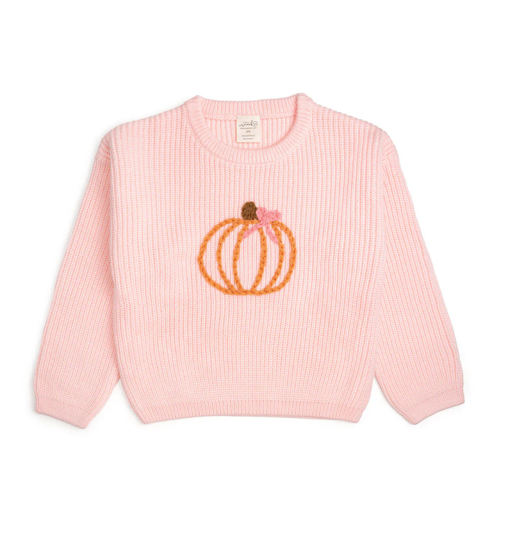 Coquette Pumpkin Knit Sweater