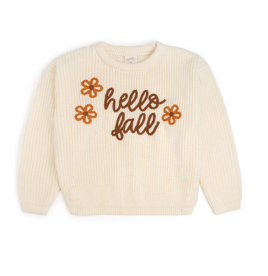 Hello Fall Knit Sweater