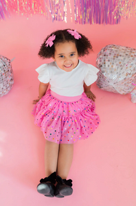 Confetti Tulle Skirt In Pink