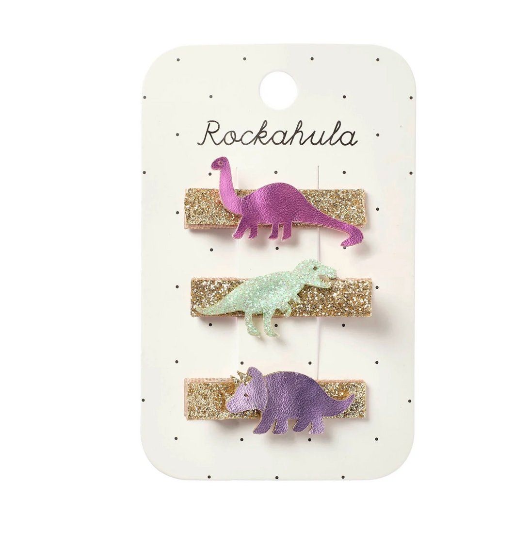 Shimmer Dinosaur Bar Clips