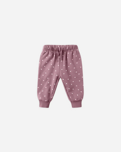 Relaxed Fleece Sweatpant - Polka Dot