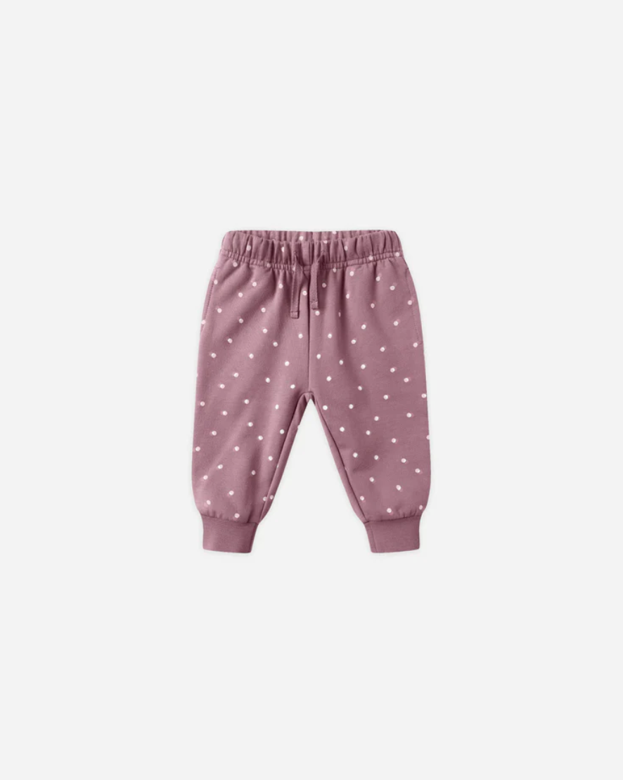 Relaxed Fleece Sweatpant - Polka Dot