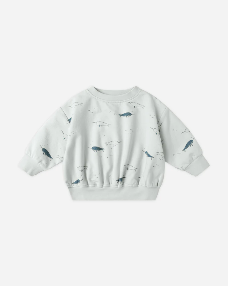 Relaxed Fleece Sweatshirt - Narwhals