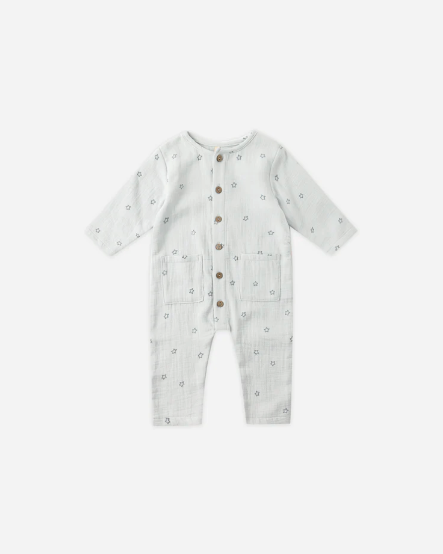 Pocketed Woven Jumpsuit - Twinkle