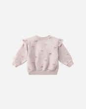Load image into Gallery viewer, Ruffle Fleece Sweatshirt - Bows
