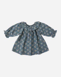 Long Sleeve Isla Dress - Blue Floral