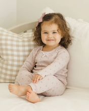 Load image into Gallery viewer, Pointelle Long Sleeve Tee + Legging Lilac Ditsy
