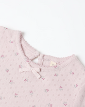 Load image into Gallery viewer, Pointelle Long Sleeve Tee + Legging Lilac Ditsy
