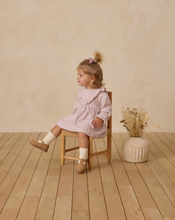 Load image into Gallery viewer, Long Sleeve Ruffle V Dress - Lilac Ditsy
