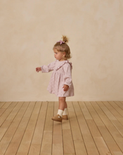 Load image into Gallery viewer, Long Sleeve Ruffle V Dress - Lilac Ditsy
