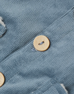 Corduroy Hooded Jacket - Ocean