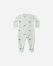 Load image into Gallery viewer, Zip Long Sleeve Sleeper Footie - Narwhals
