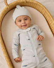 Load image into Gallery viewer, Zip Long Sleeve Sleeper Footie - Narwhals
