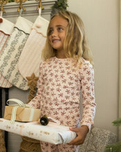 Load image into Gallery viewer, Organic Long Sleeve Pajama Set - Holly Berry
