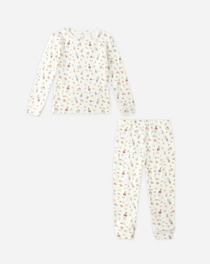 Organic Long Sleeve Pajamas - Festive