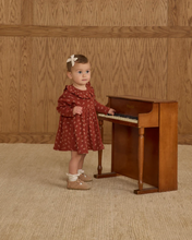 Load image into Gallery viewer, Ruffle Collar Dress - Ruby Ditsy
