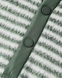 Fuzzy Winter Jumpsuit - Evergreen Stripe