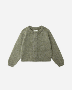 Fuzzy Cardigan - Evergreen
