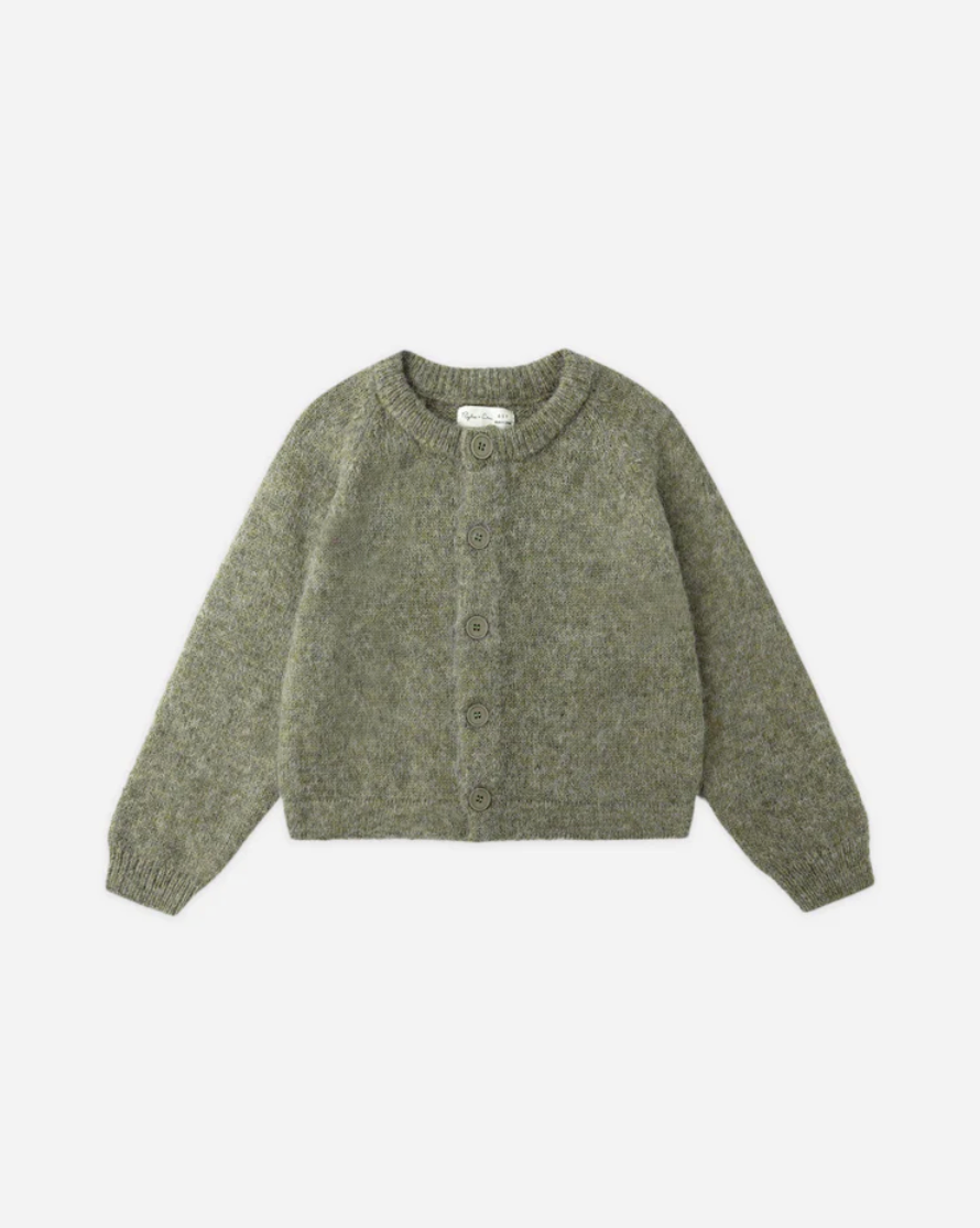 Fuzzy Cardigan - Evergreen