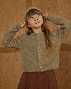 Fuzzy Cardigan - Evergreen