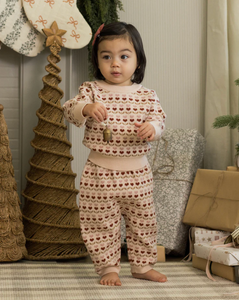 Knit Pant - Ruby Hearts