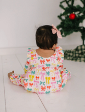 Load image into Gallery viewer, Mabel Romper In Holiday Bows
