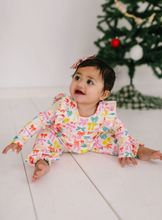Load image into Gallery viewer, Mabel Romper In Holiday Bows
