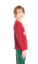 Load image into Gallery viewer, Ski Club 3/4 Length T-Shirt - Heartbreaker Red
