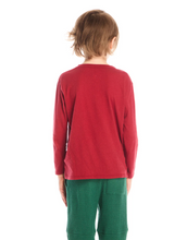 Load image into Gallery viewer, Ski Club 3/4 Length T-Shirt - Heartbreaker Red
