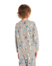 Load image into Gallery viewer, Allover Ski Slope Light Weight Sweatshirt - Grey
