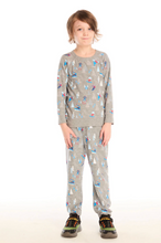 Load image into Gallery viewer, Allover Ski Slope Light Weight Sweatshirt - Grey
