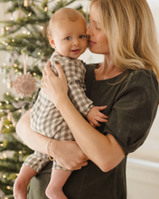 Load image into Gallery viewer, Woven Jumpsuit - Forest Check
