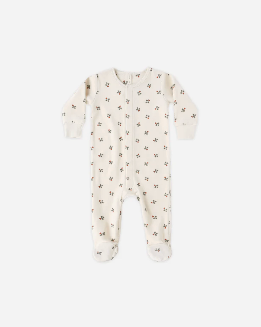 Hidden Snap Footie - Holly Berry