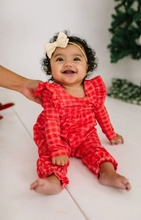 Load image into Gallery viewer, Mabel Romper in Red Picnic Plaid
