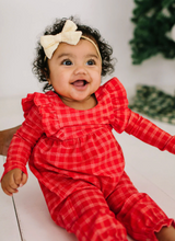 Load image into Gallery viewer, Mabel Romper in Red Picnic Plaid

