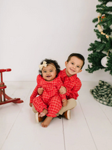 Load image into Gallery viewer, Mabel Romper in Red Picnic Plaid
