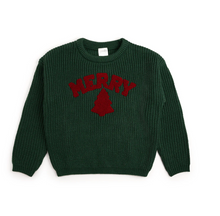 Load image into Gallery viewer, Merry Patch Christmas Knit Sweater
