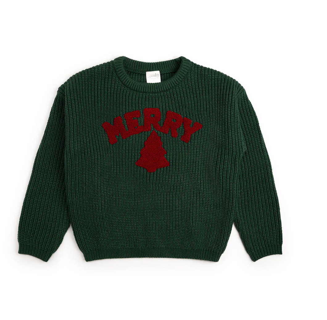 Merry Patch Christmas Knit Sweater