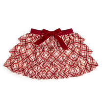 Load image into Gallery viewer, Christams Plaid Bow Tiered Tutu
