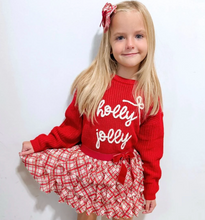Load image into Gallery viewer, Christams Plaid Bow Tiered Tutu
