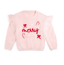 Load image into Gallery viewer, Coquette Merry Christmas Knit Sweater
